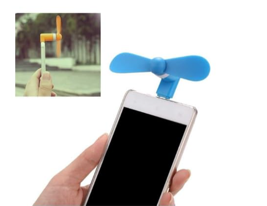 PBS-Mini Type-C Fan & Portable Mini USB Dragon Fan with 2 Leaf Portable Cooling Fan Flexible Cooler Connect with Laptop, Smartphone, Powerbank, USB Adapter/Hub & Mobile with OTG with Free OTG - Image 4