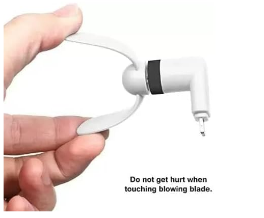 PBS-Mini Type-C Fan & Portable Mini USB Dragon Fan with 2 Leaf Portable Cooling Fan Flexible Cooler Connect with Laptop, Smartphone, Powerbank, USB Adapter/Hub & Mobile with OTG with Free OTG - Image 5